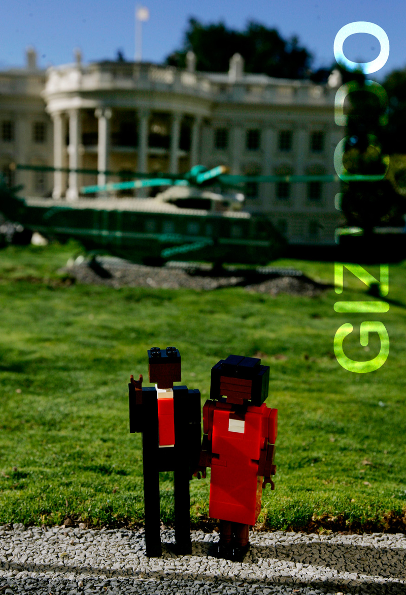 Illustration for article titled Lego Obama Presidential Inauguration Brings Hope to Bricks Too